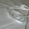 Silk Satin Ribbon - White - 1/2"